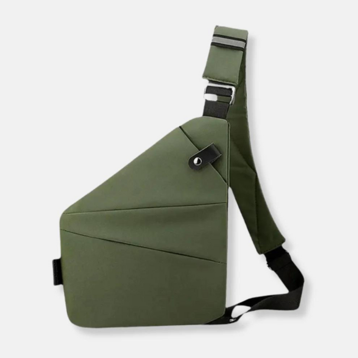 Travel anti-theft crossbody bag, featuring secure zippers and hidden compartments.