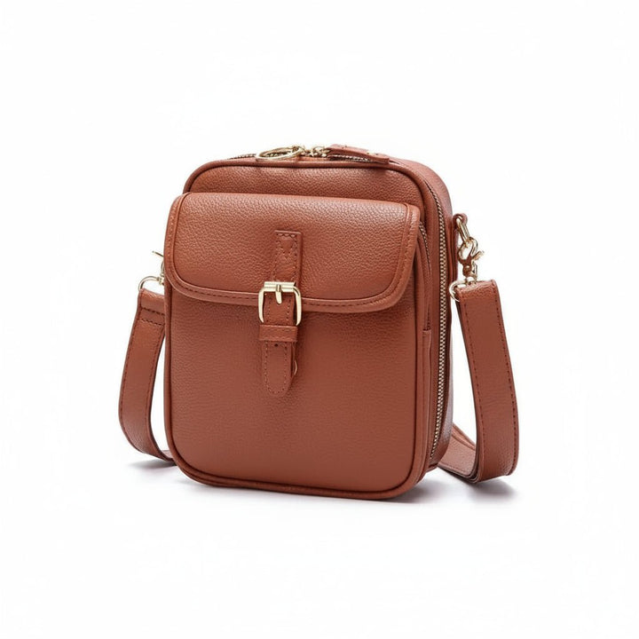 Black Anti-Theft Crossbody Bag. Secure zippers & adjustable strap make it a durable unisex travel & daily bag.