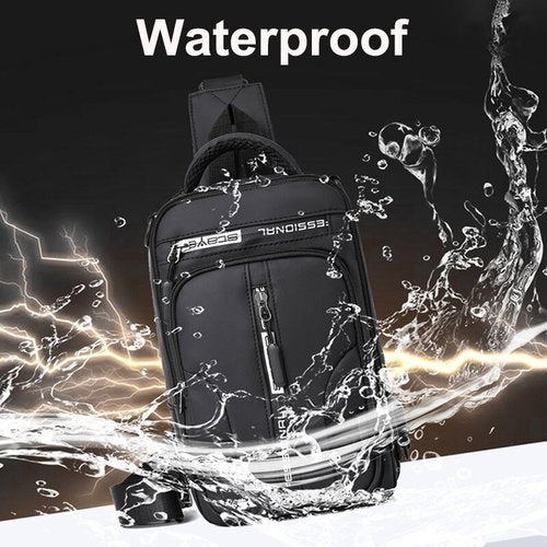 Unisex anti-theft water-resistant travel backpack for secure journeys and daily use.