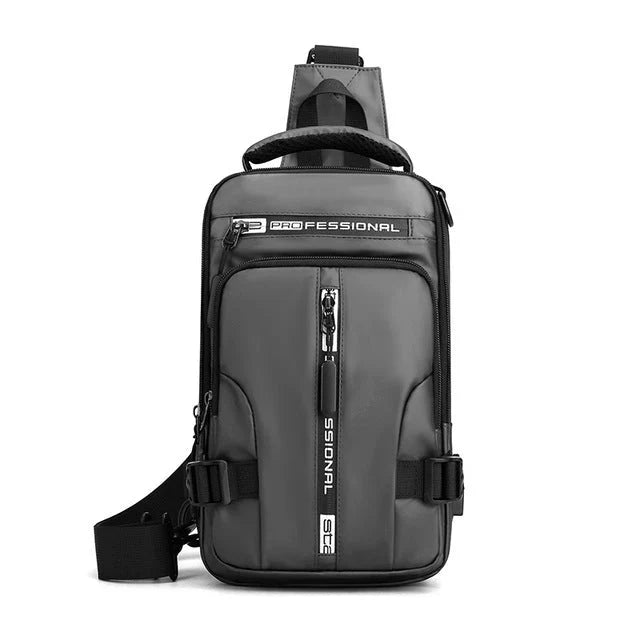 Professional unisex work bag: anti-theft laptop backpack with secure compartments and USB port.