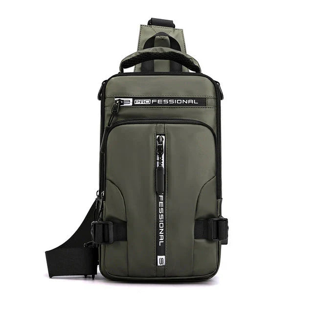 Versatile anti-theft water-resistant unisex travel backpack with laptop sleeve and USB charging.