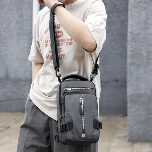 Modern anti-theft backpack, water-resistant, designed for unisex travelers, students, and professionals.