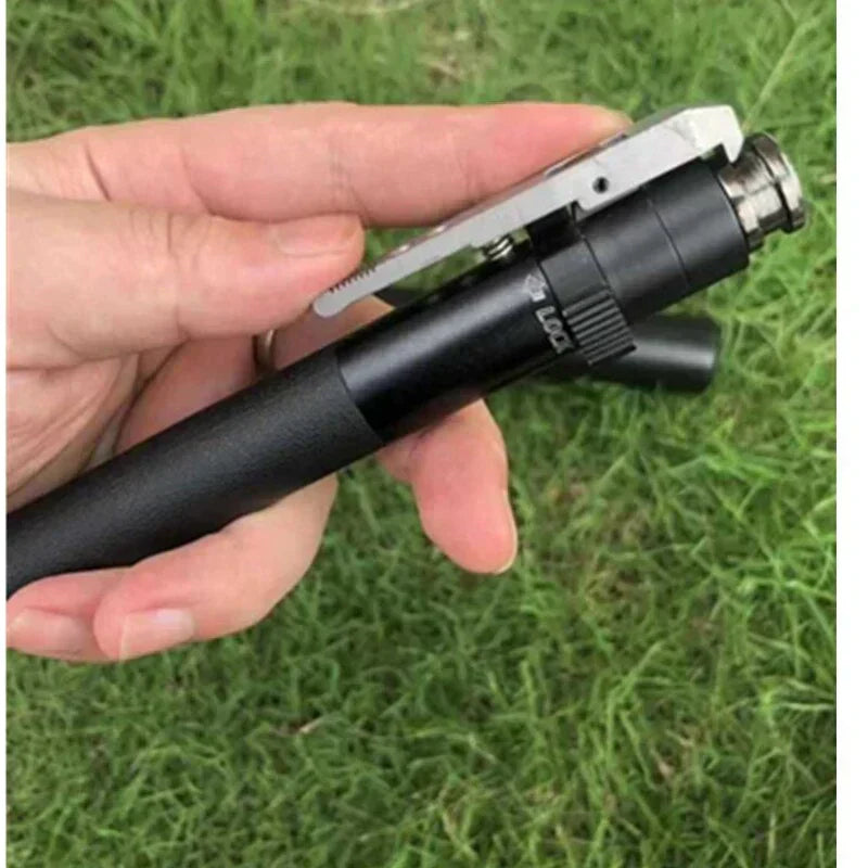 Ergonomic unisex black folding cane, adjustable aluminum support, lightweight and portable mobility aid.
