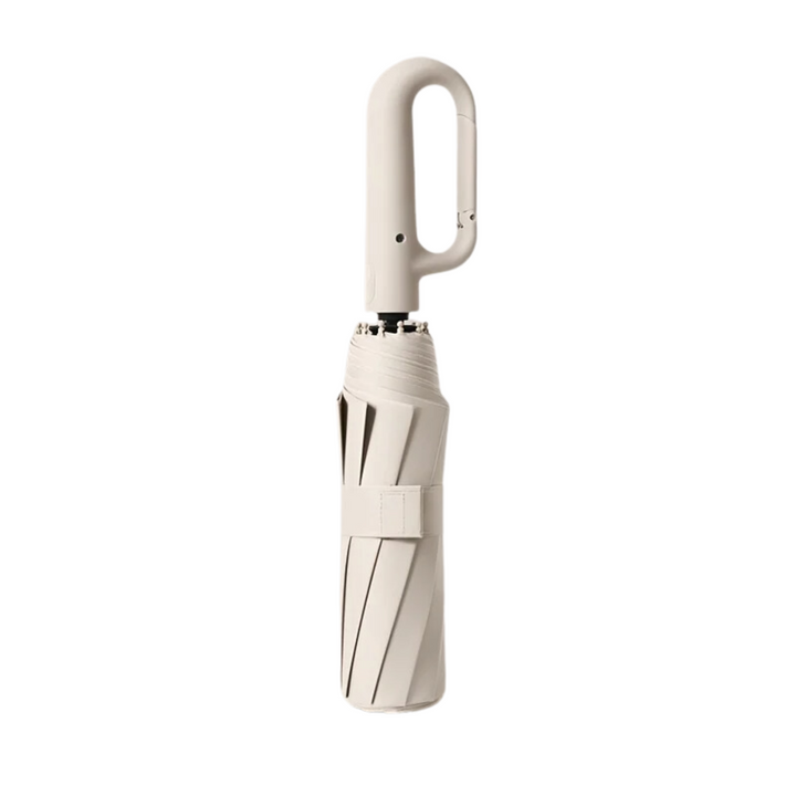 High-quality unisex automatic folding umbrella, windproof and equipped with a reflective safety strip for rain.