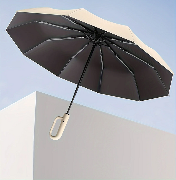 Stay dry with this durable unisex windproof travel umbrella, featuring automatic open/close & reflective strip.