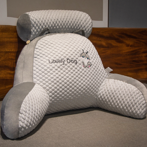 Comfortable reading pillow providing excellent back and lumbar support. Features a soft, easy-to-clean washable cover.