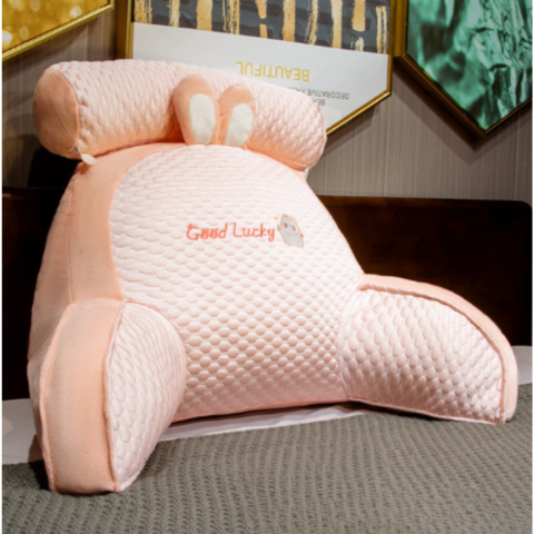 Versatile unisex back support pillow, featuring a removable, washable cover for hygiene. Enhances comfort and posture.