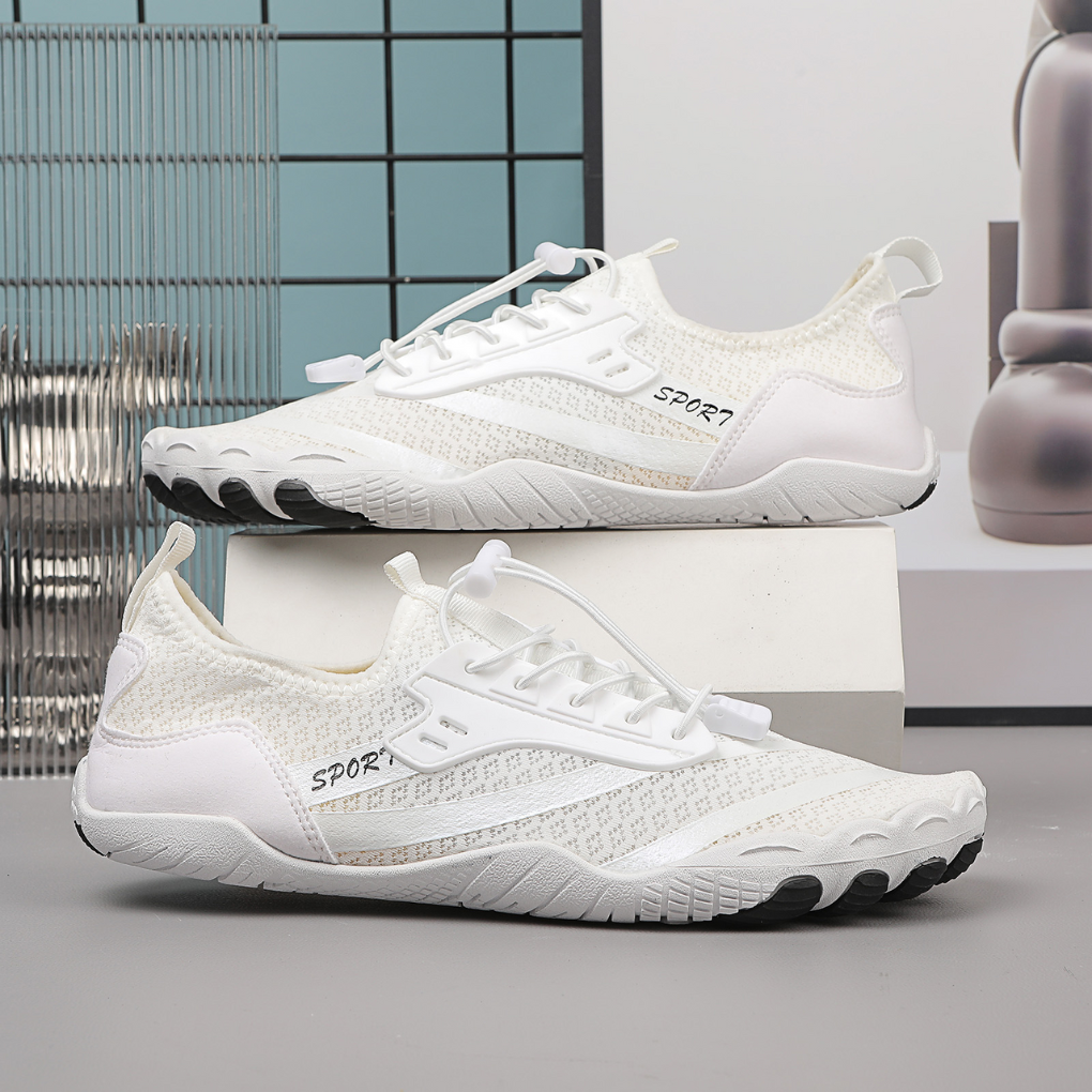 Unisex barefoot comfort shoes with flexible, wide toe box for natural movement & daily walking comfort.