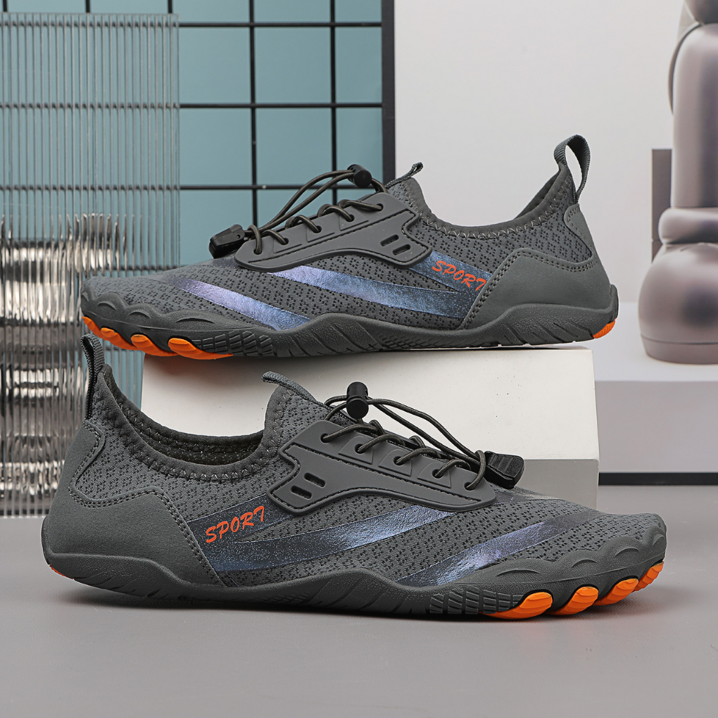 Side view of minimalist unisex barefoot shoes, designed for daily wear, walking comfort, and natural movement.