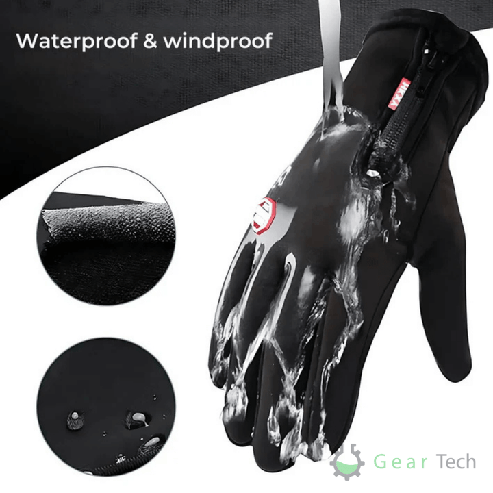 Versatile unisex heated gloves, electric and waterproof for cycling, skiing. Thermal protection for cold weather.