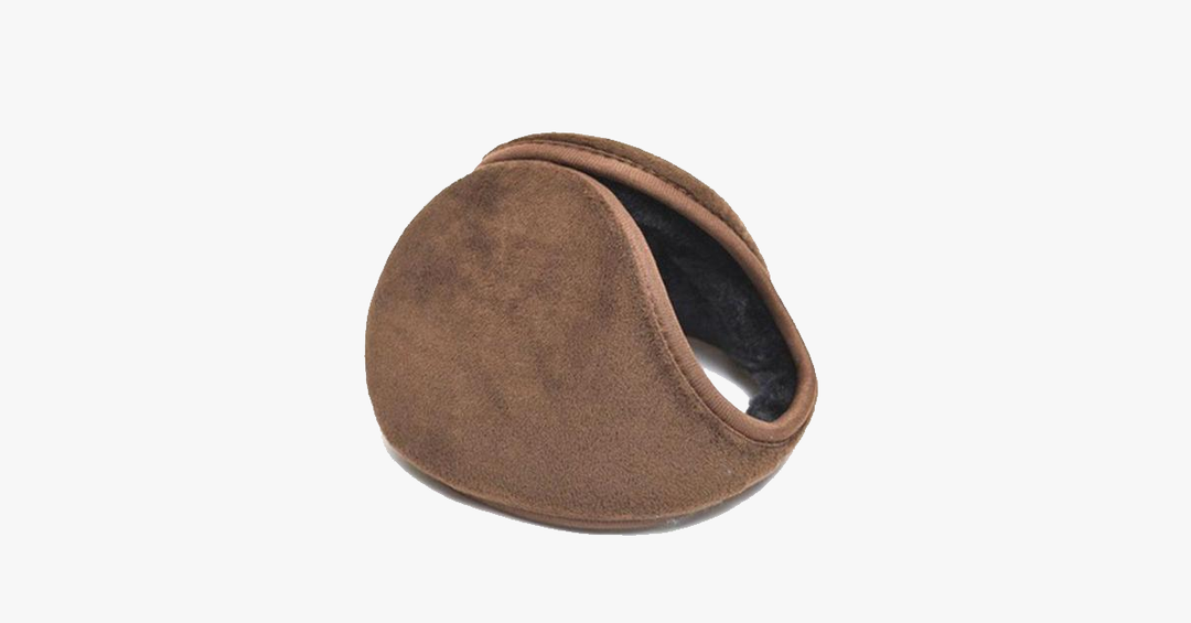 Soft grey fleece ear warmers, ideal for men & women to protect ears from winter cold. Great for outdoor comfort.