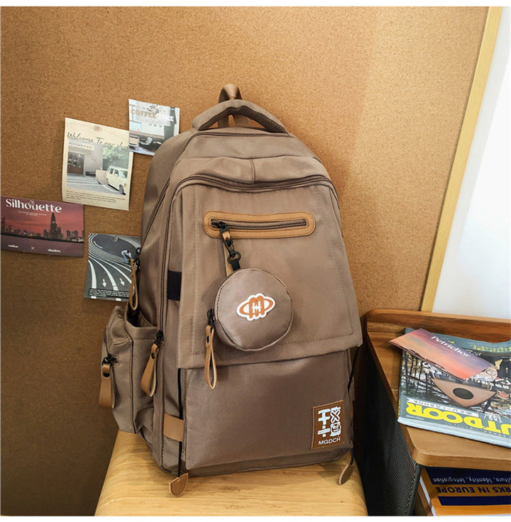 Casual multi-pocket travel backpack, unisex design for school, everyday use & short trips. (104)