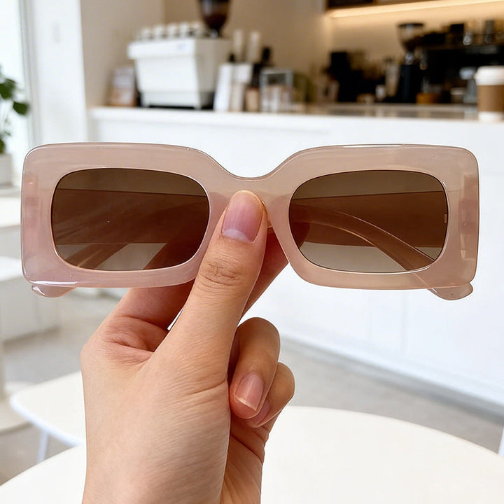 High-quality unisex bold retro square sunglasses. Perfect modern fashion accessory, durable with essential UV protection.