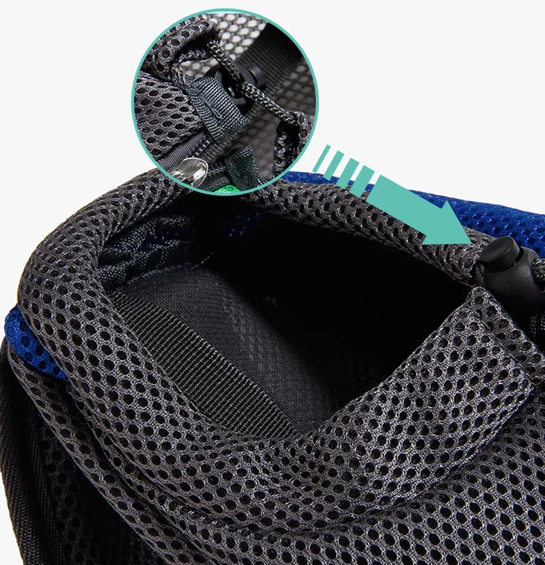 Unisex breathable pet shoulder bag, ideal for travel. Keep small dogs & cats safe & comfortable.