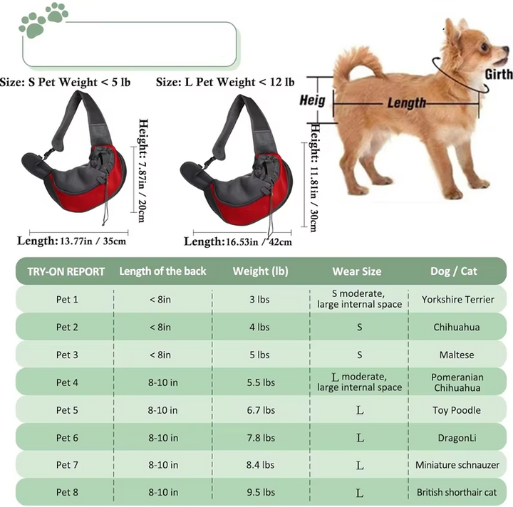 Versatile pet carrier shoulder bag for daily use & travel. Breathable, comfy for small pets. Hands-free.