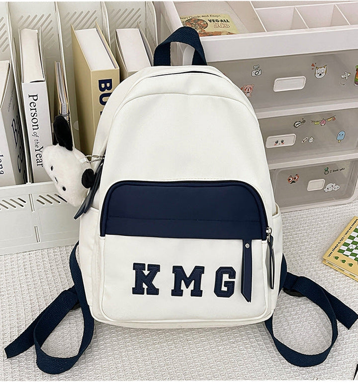 Unisex casual letter print backpack. Spacious, durable, perfect for daily use, school, or urban travel.