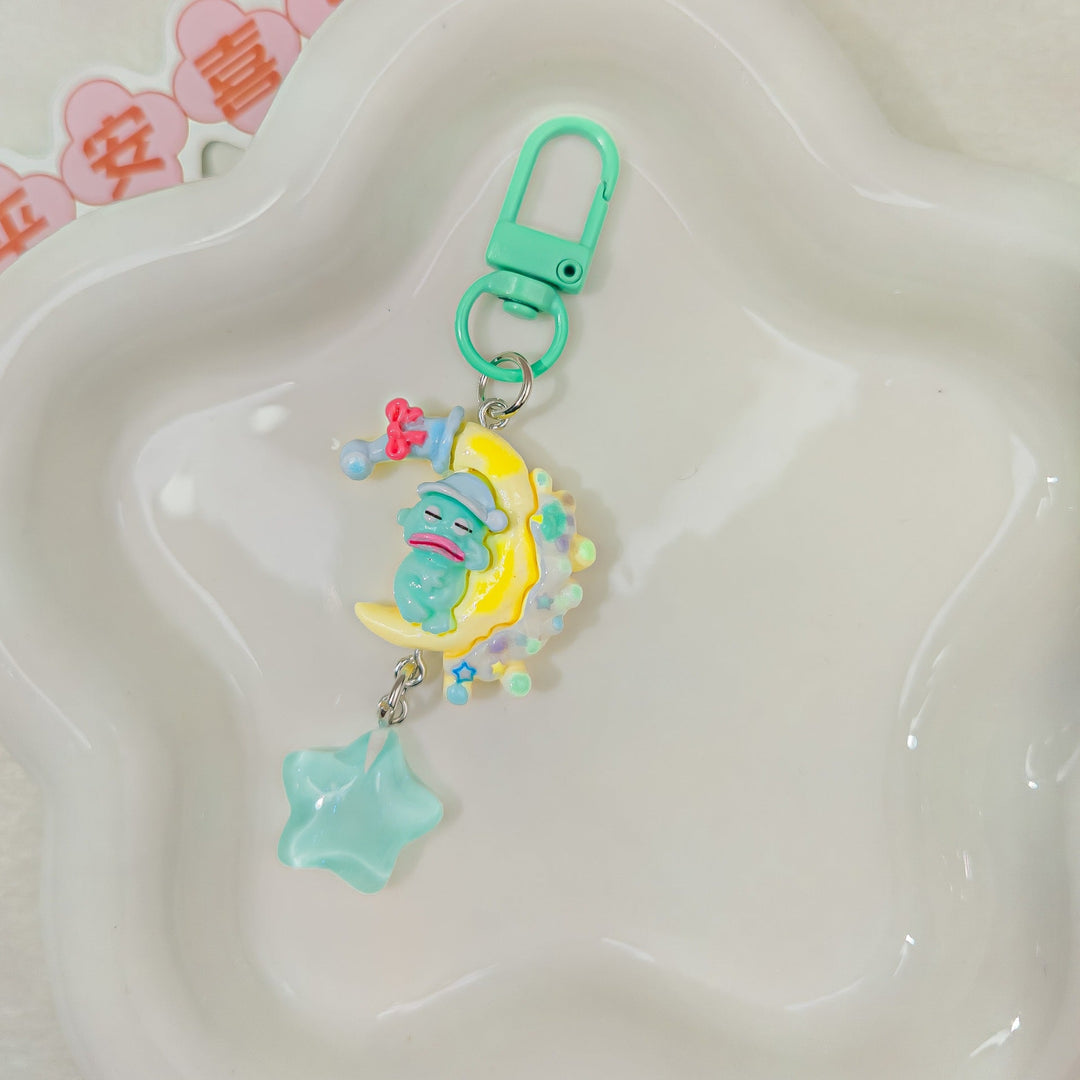 Cute style pendant keychain. Personal charm for bags & keys, made from durable plastic. Versatile accessory.