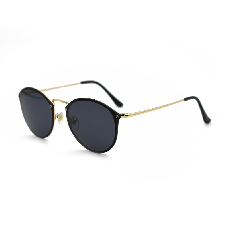 Stylish unisex classic round UV protection sunglasses, offering reliable eye protection year-round.