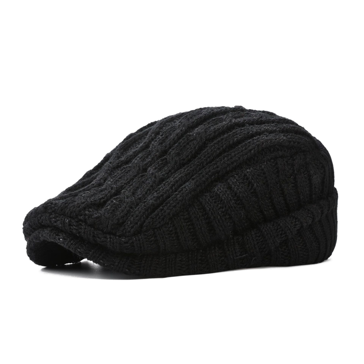 Warm & cozy textured unisex flat cap. Autumn & winter headwear, ideal for everyday casual style.