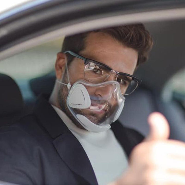 Durable, transparent PPE face shield provides clear vision & robust protection for everyday use.