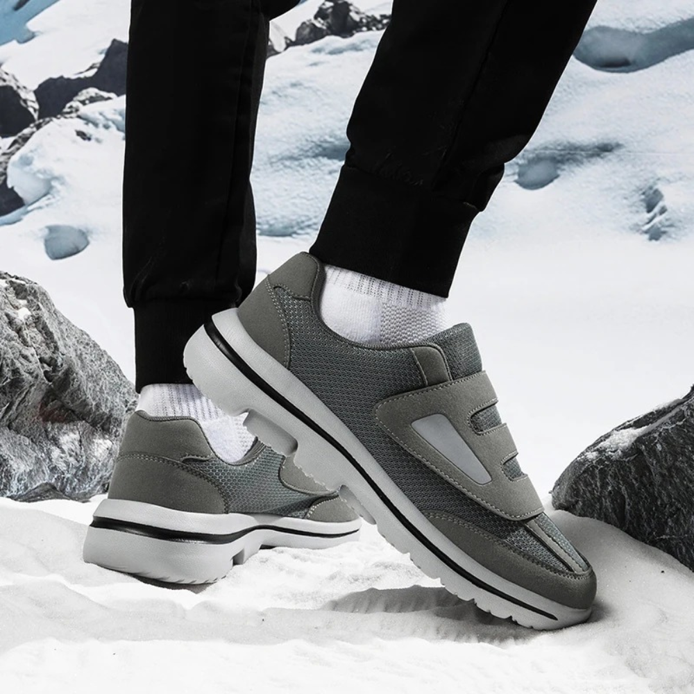 Adjustable comfort footwear for diabetics, providing wide fit & excellent arch support.