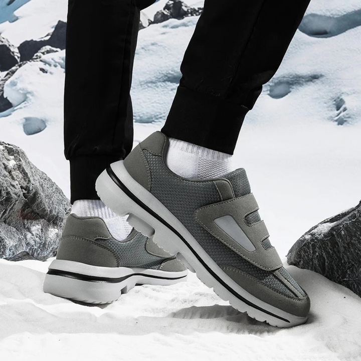 Adjustable comfort footwear for diabetics, providing wide fit & excellent arch support.