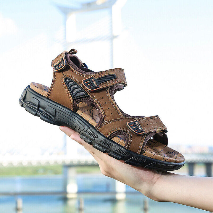Adjustable unisex velcro sandals offer orthopedic arch support for comfortable daily wear, ideal for summer walking.
