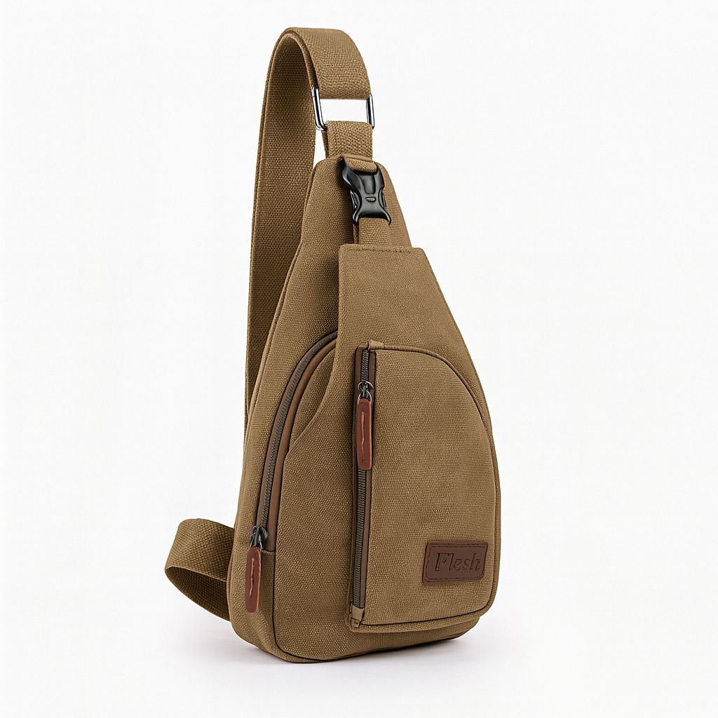 Unisex compact crossbody chest bag for daily essentials, perfect for travel & casual wear. Versatile messenger shoulder bag.