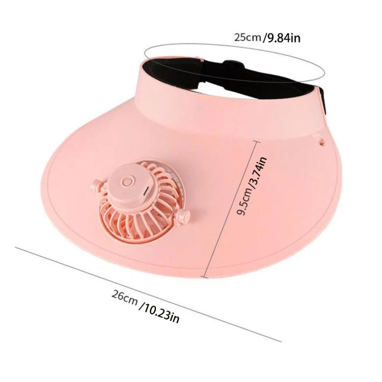 Rechargeable cooling fan sun visor for golf, sports, & outdoor activities. Adjustable unisex cap for sun protection.