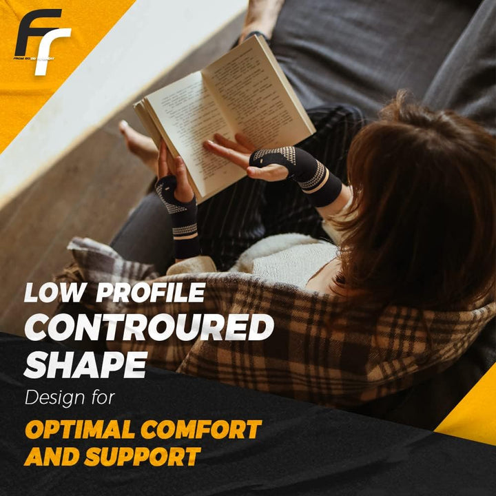Supportive unisex copper wrist brace for fast injury recovery, carpal tunnel, and effective pain management.