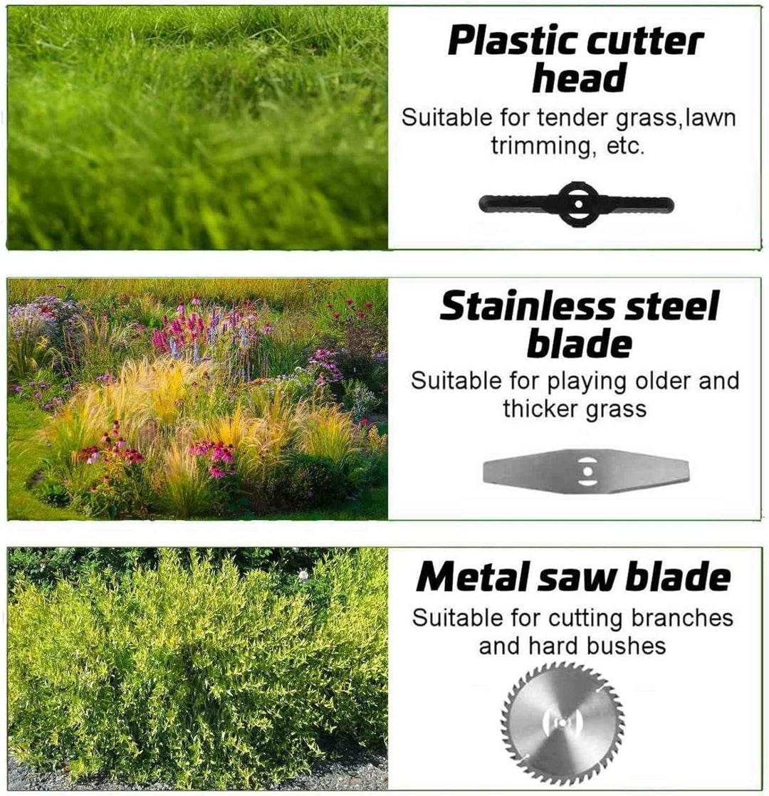 Lightweight cordless lawn trimmer, 24V garden tool for easy home garden maintenance & precise edging.