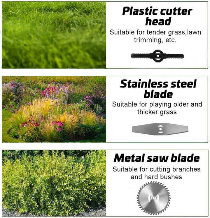 Lightweight cordless lawn trimmer, 24V garden tool for easy home garden maintenance & precise edging.