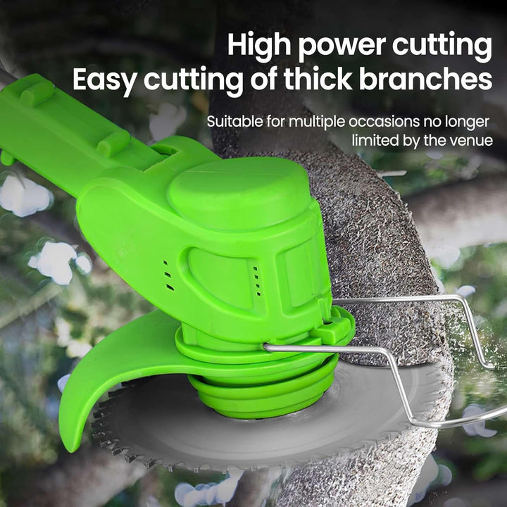Unisex 24V cordless lawn trimmer, an essential electric garden tool for comfortable & effective yard care.