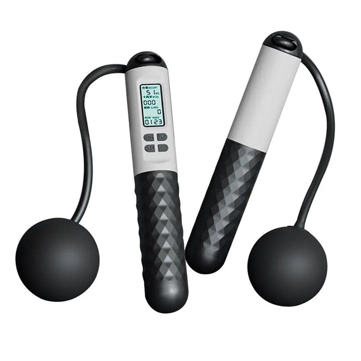 Essential home gym equipment: cordless weighted jump rope for fitness, cardio & skipping.