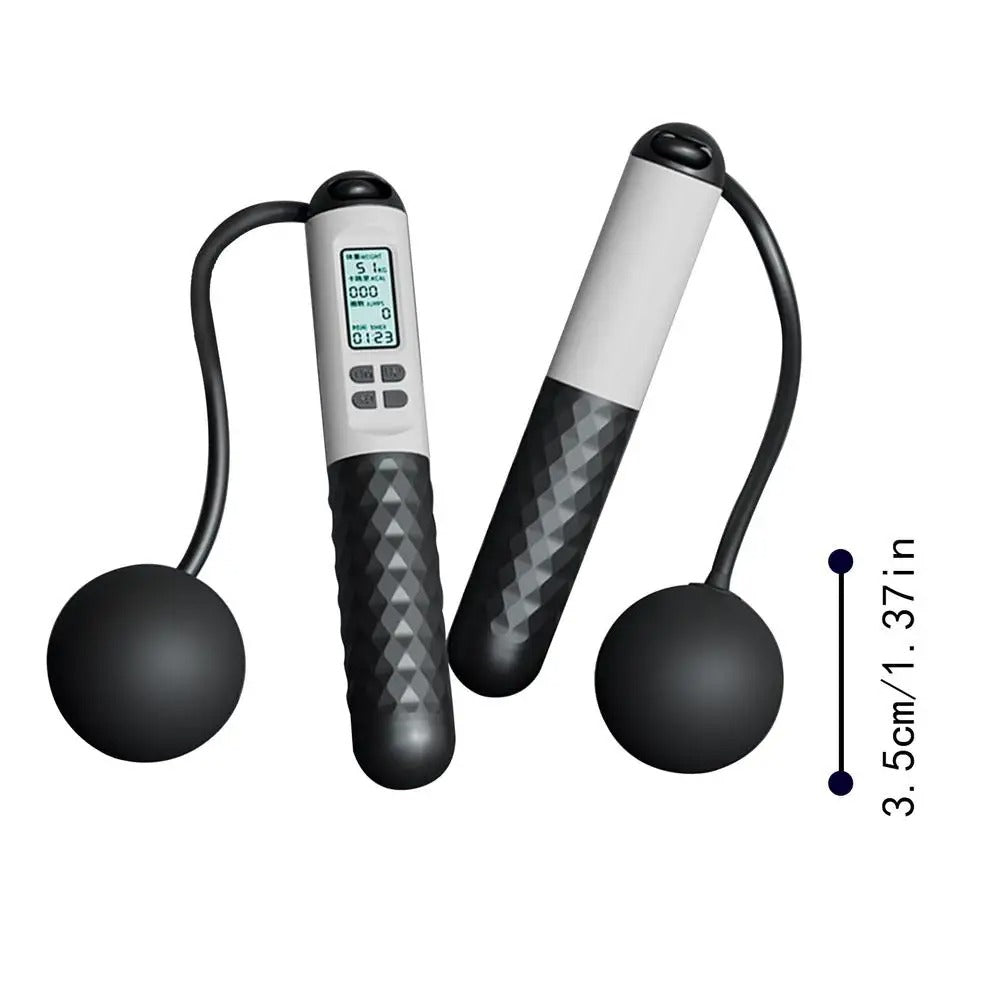 Tangle-free cordless weighted jump rope for smooth, uninterrupted cardio workouts & skipping.