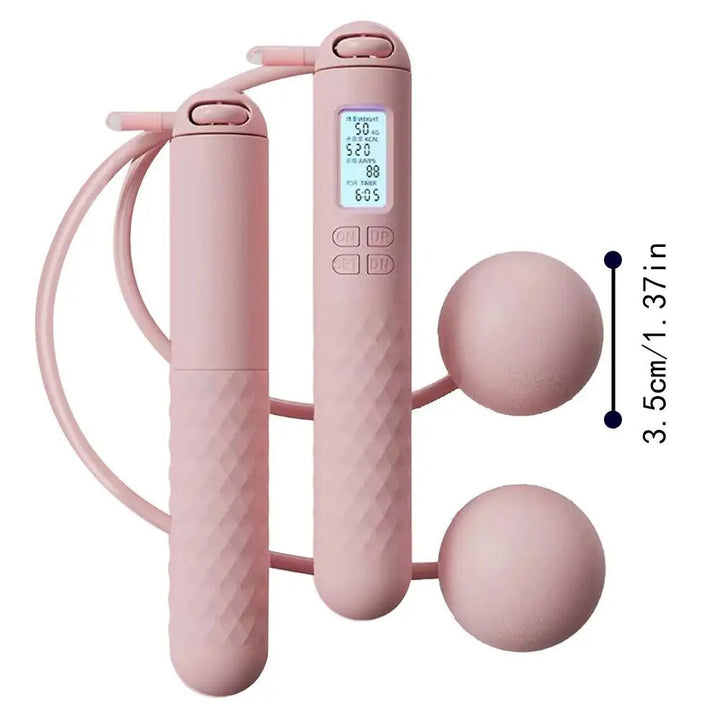 Perfect fitness gift: unisex cordless weighted jump rope with digital counter for cardio.