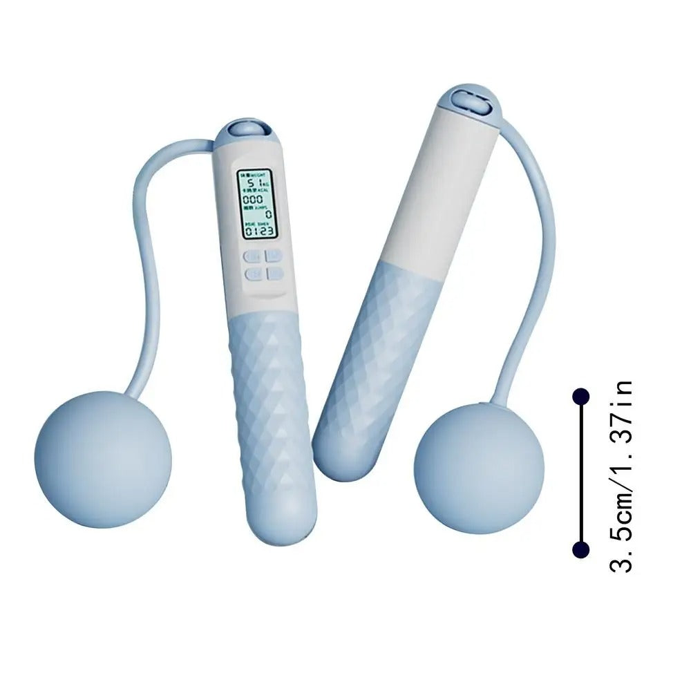 Robust cordless weighted jump rope built for intensive daily cardio, fitness & workout training.