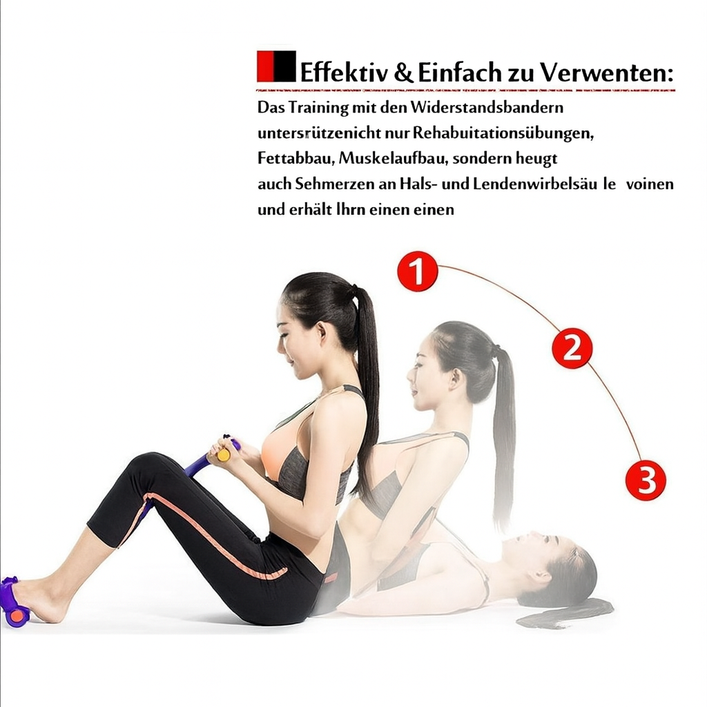 Durable Unisex Core & Ab Resistance Trainer, great for muscle building, toning, and home fitness routines.