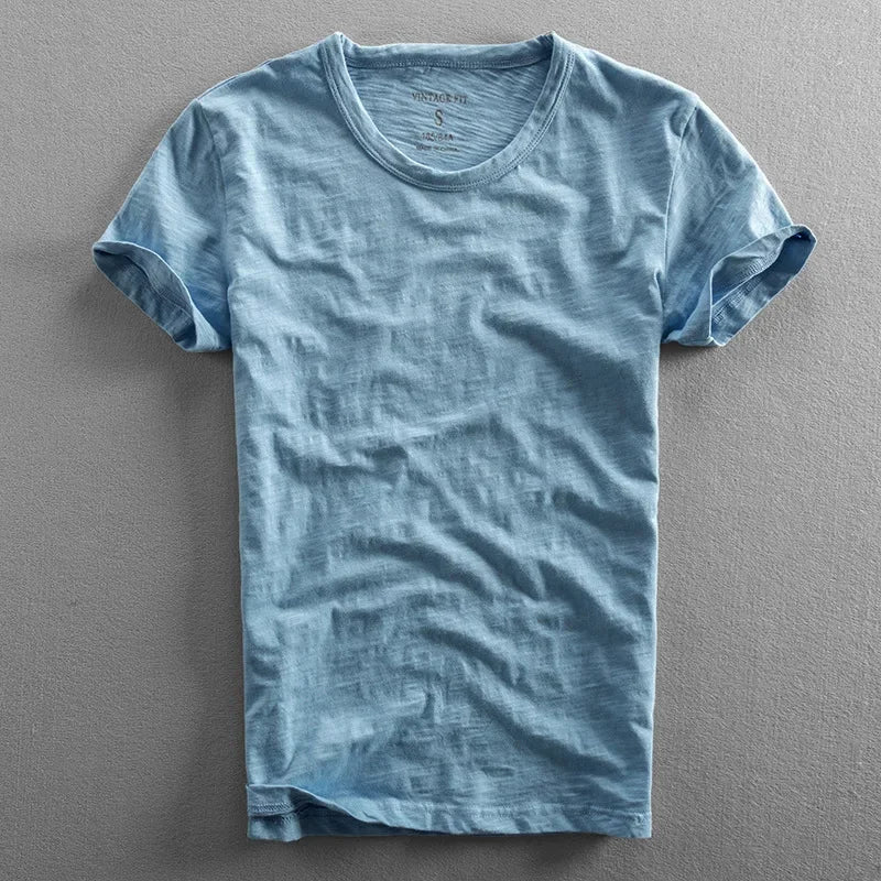 Soft cotton short sleeve unisex tee, a comfortable and breathable top for daily outfits.