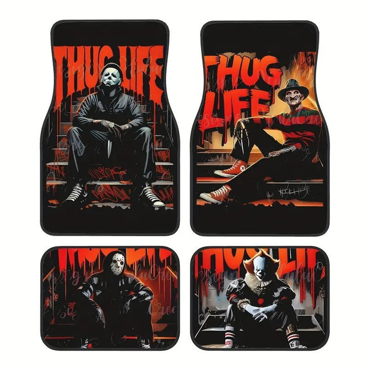 Unisex heavy-duty floor mats for vehicles, custom fit, non-slip & offering premium protection.