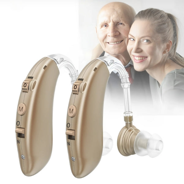 High-quality unisex digital hearing aids, offering crystal clear sound, powerful amplification & rechargeable function.