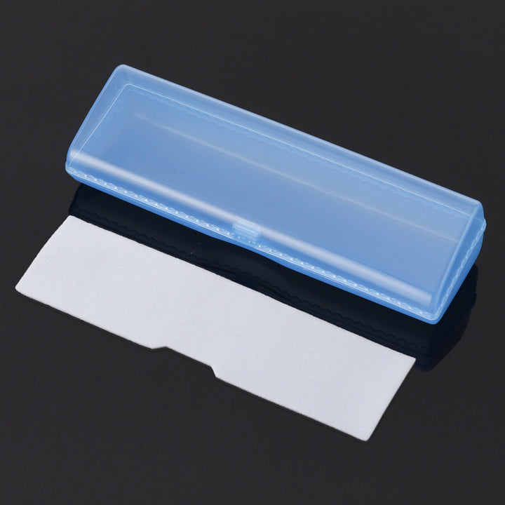 Stylish unisex eyewear case. Durable hard shell protects glasses & sunglasses. Portable travel accessory.