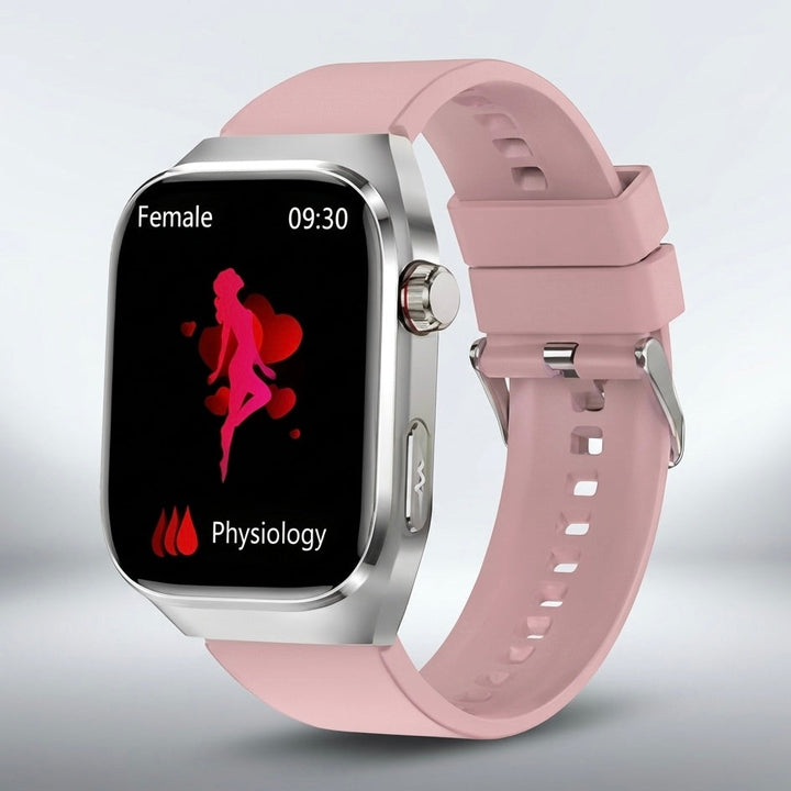 Feature-rich ECG smartwatch: fitness, sleep, heart rate monitor, Bluetooth calling & bright display.
