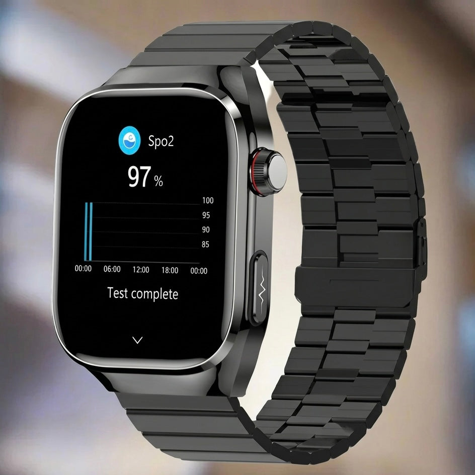 Advanced ECG smartwatch for heart health, activity, & sleep monitoring. Comprehensive fitness tracker.