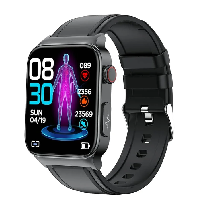 Wearable tech ECG smartwatch for precise heart monitoring, unisex design & health tracking features.