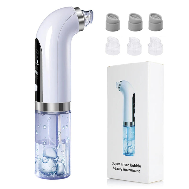 Electric blackhead vacuum pore cleaner. Skincare device for deep skin cleansing, reducing acne & achieving clear face.