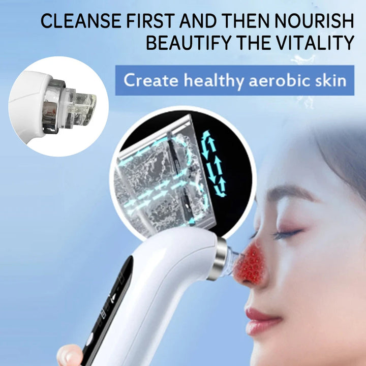 Advanced electric blackhead vacuum for effective pore cleaning. Skincare device promotes healthy, clear skin for all.