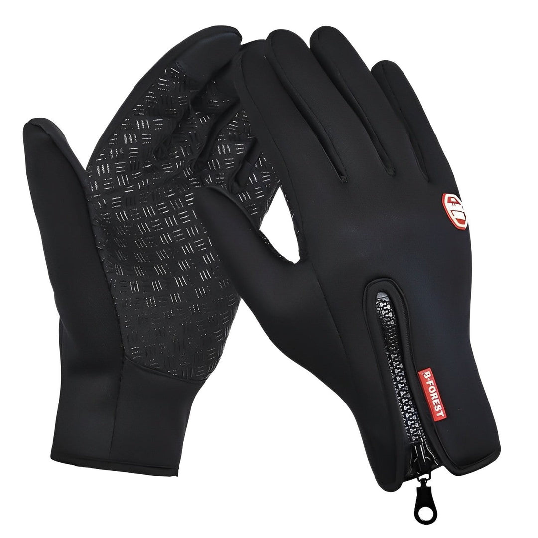 Unisex electric heated winter gloves for men & women, perfect for cold weather outdoor activities.