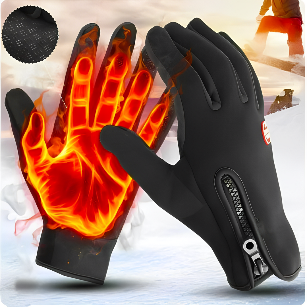 Rechargeable electric heated cycling gloves for ultimate warmth & comfort on cold weather rides.