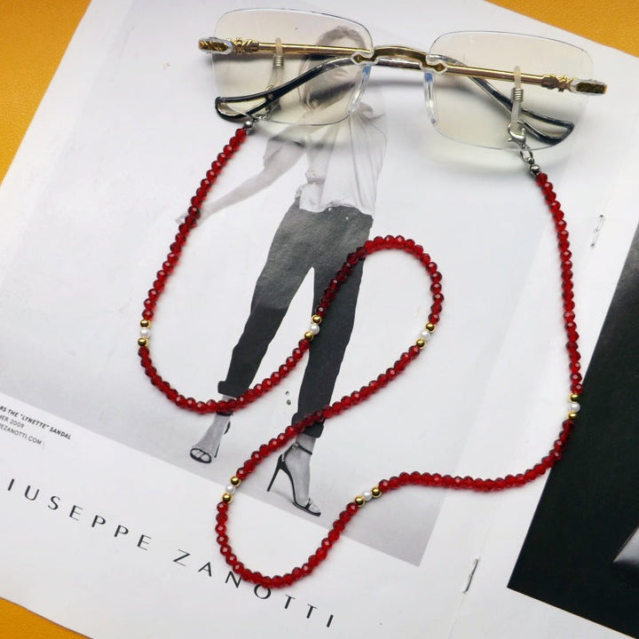 Unisex glasses chain, an elegant neck lanyard and anti-slip eyewear holder.